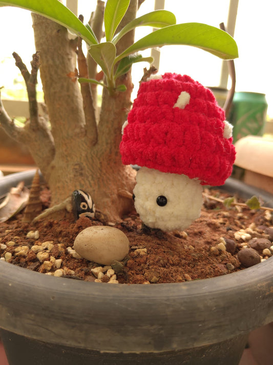 Amanita Plushie - Manju's Studio